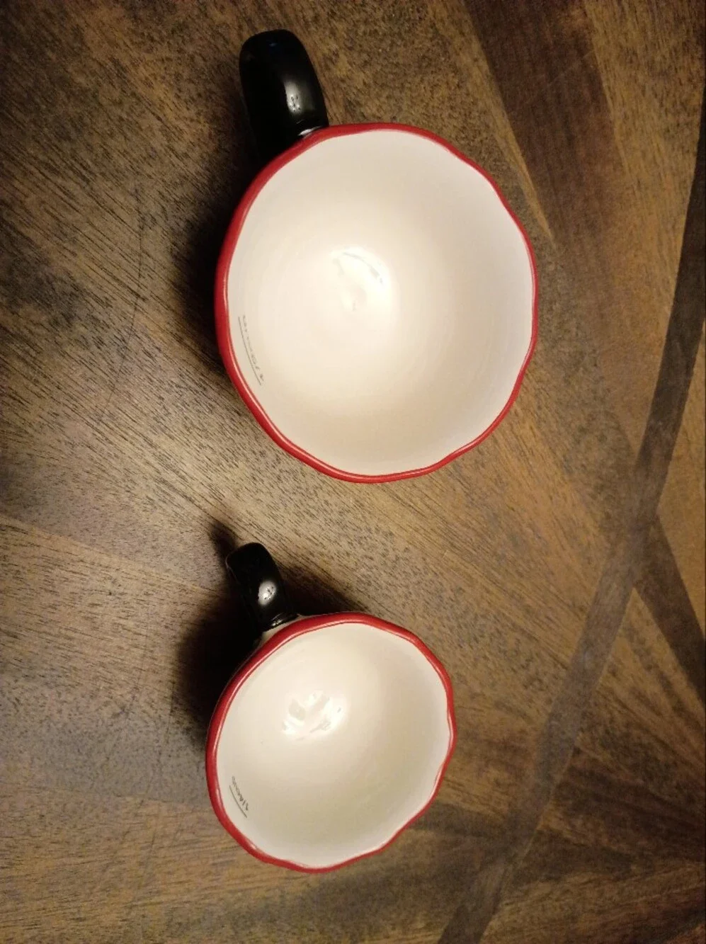 Cracker Barrel Rooster Ceramic Measuring Cup Set Farmhouse Kitchen 1/2 & 1/4 Cup